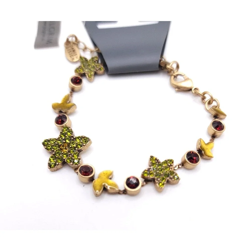 Pilgrim Swarovski Charm Bracelet Gold